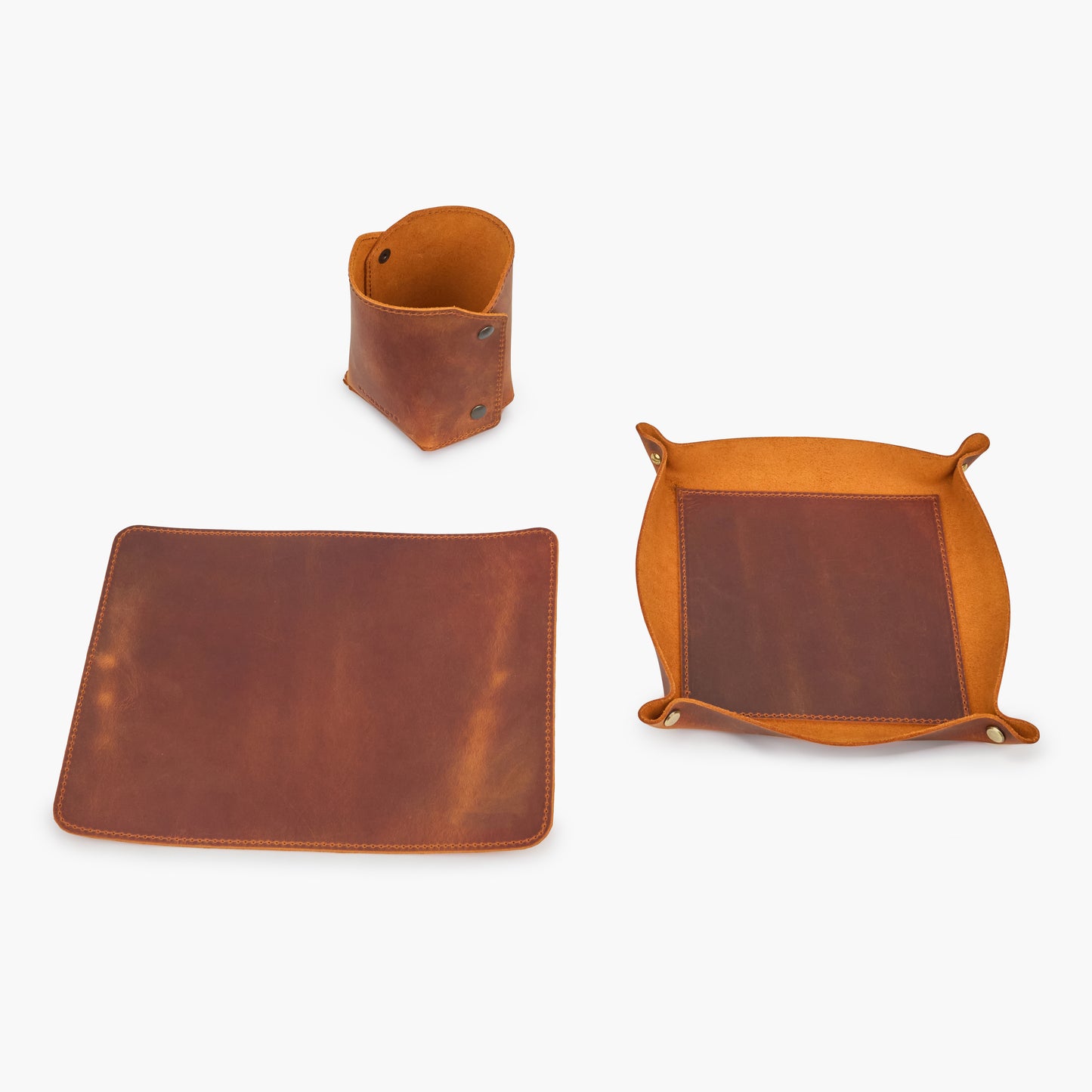 Leather Desk Gift Set – Crazy Horse Leather