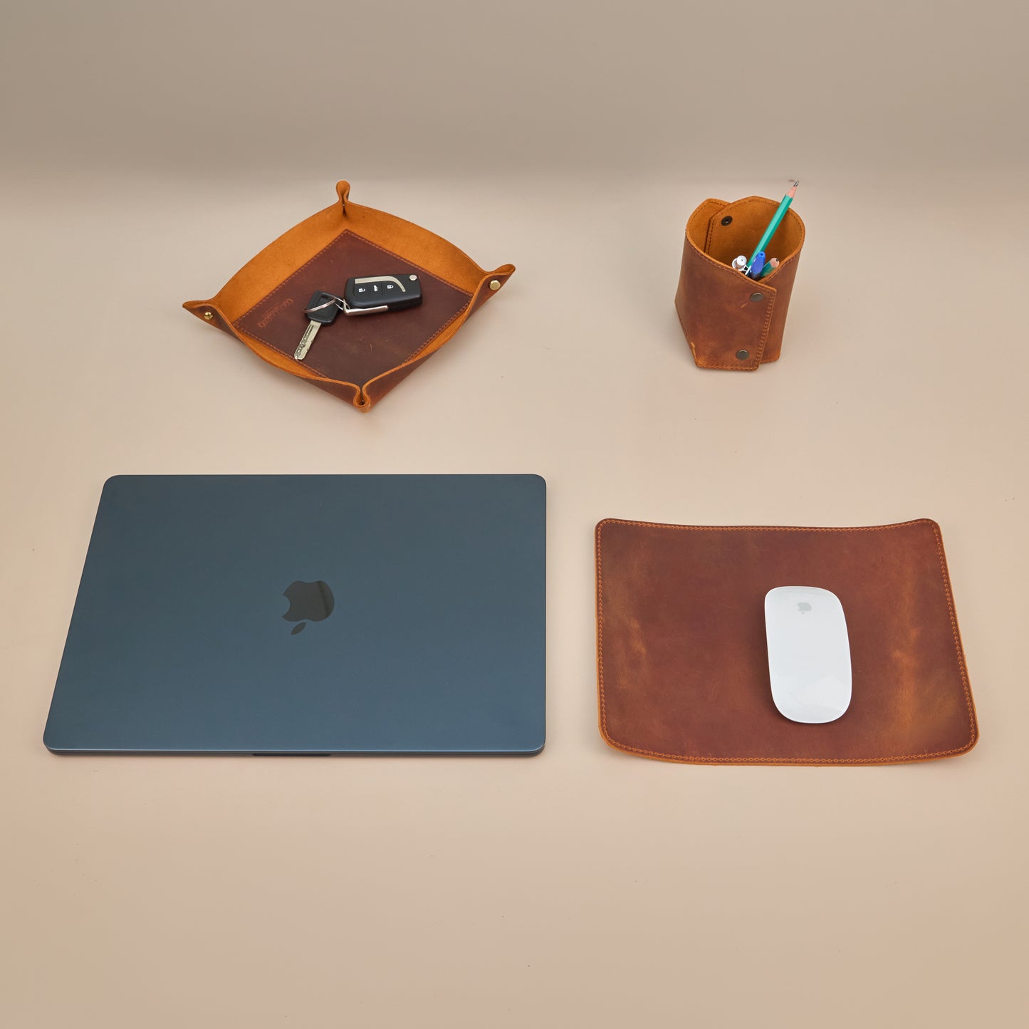 Leather Desk Gift Set – Crazy Horse Leather