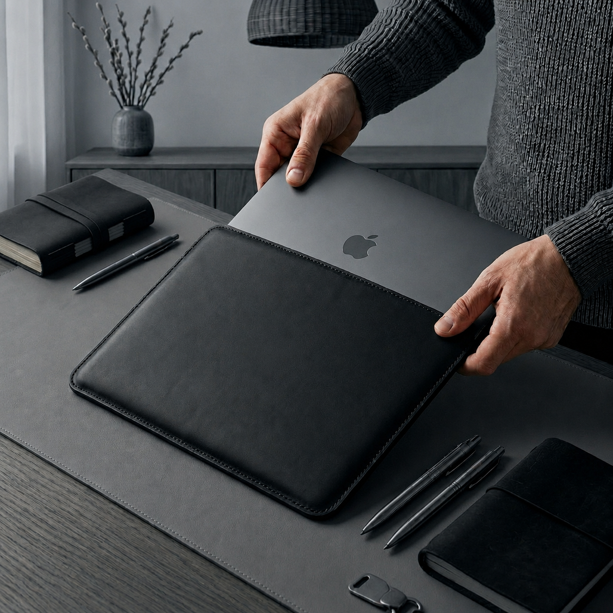 Leather MacBook Sleeve – Crazy Horse Leather
