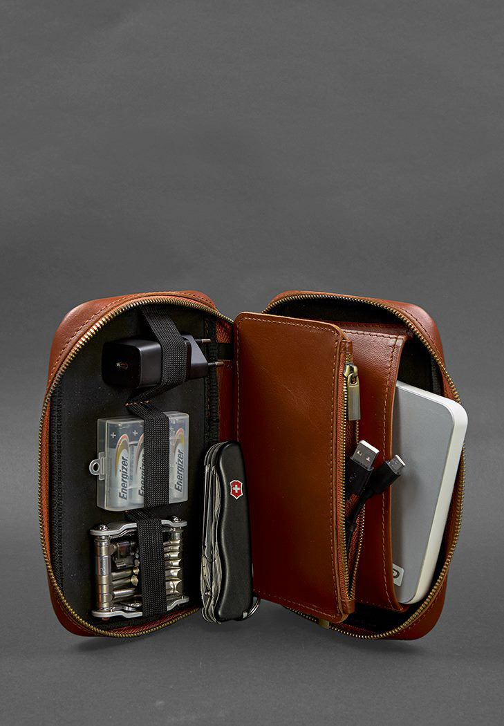 Leather Tech Organizer – Genuine Leather
